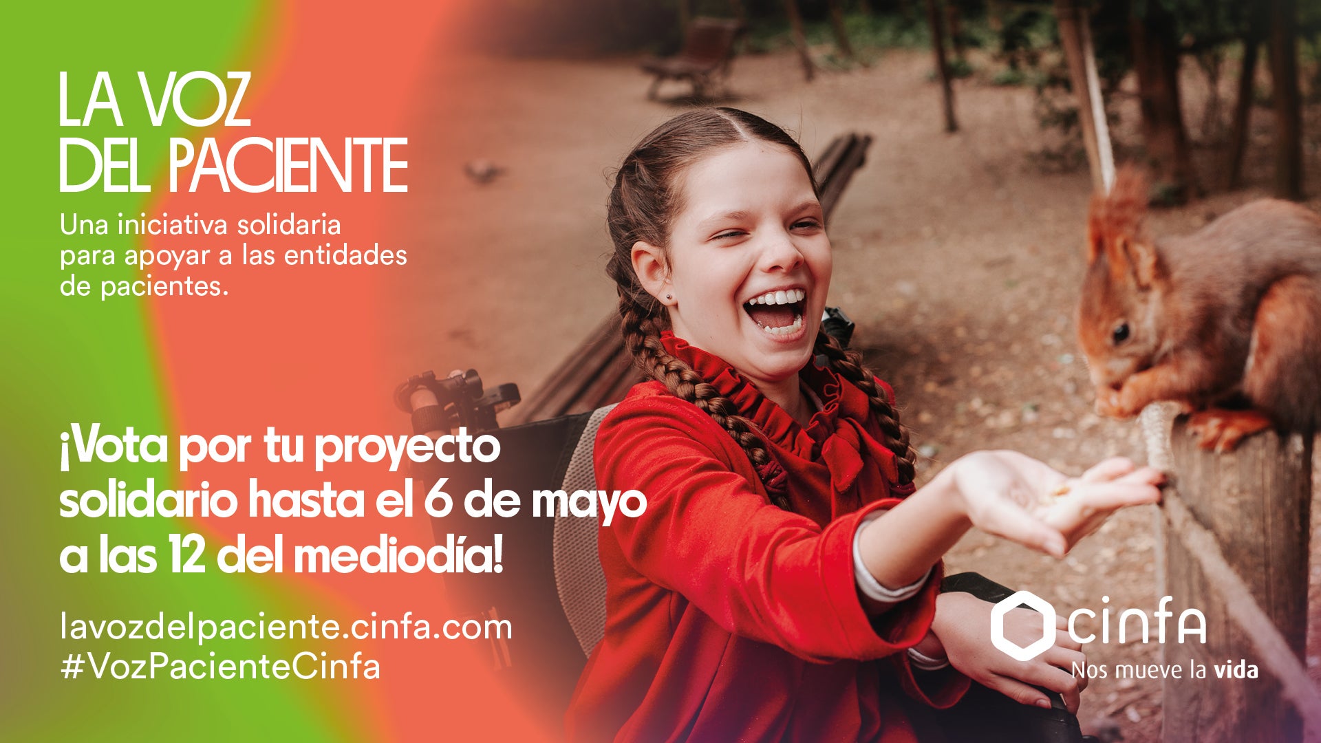 Comienzan las votaciones de ‘La voz del paciente’ de Cinfa, con 436 proyectos de asociaciones de pacientes participante Comienzan las votaciones de ‘La voz del paciente’ de Cinfa, con 436 proyectos de asociaciones de pacientes participante