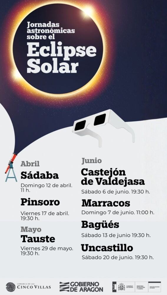 Cartel Jornada Eclipse Cinco Villas