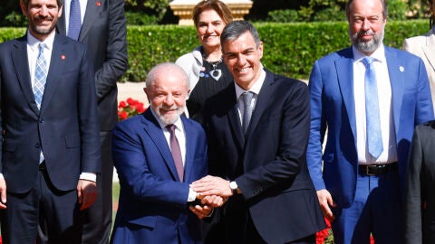  El jefe del Gobierno, Pedro S&aacute;nchez, y el presidente brasile&ntilde;o, Luiz In&aacute;cio Lula da Silva