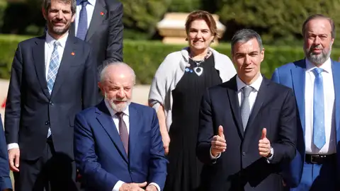 El jefe del Gobierno, Pedro Sánchez, y el presidente brasileño, Luiz Inácio Lula da Silva El jefe del Gobierno, Pedro Sánchez, y el presidente brasileño, Luiz Inácio Lula da Silva