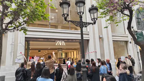 Traballadoras do textil mobilízanse en Ourense Traballadoras do textil mobilízanse en Ourense