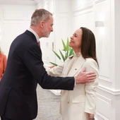 El rey Felipe VI con la líder opositora, María Corina Machado, el pasado mes de marzo en Chile El rey Felipe VI con la líder opositora, María Corina Machado, el pasado mes de marzo en Chile