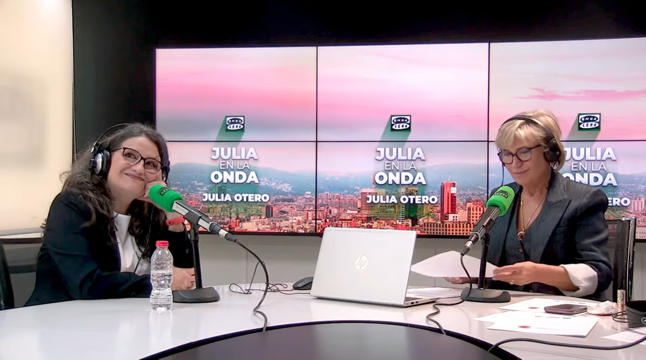 Mónica Oltra, con Julia Otero en Julia en la onda Mónica Oltra, con Julia Otero en Julia en la onda