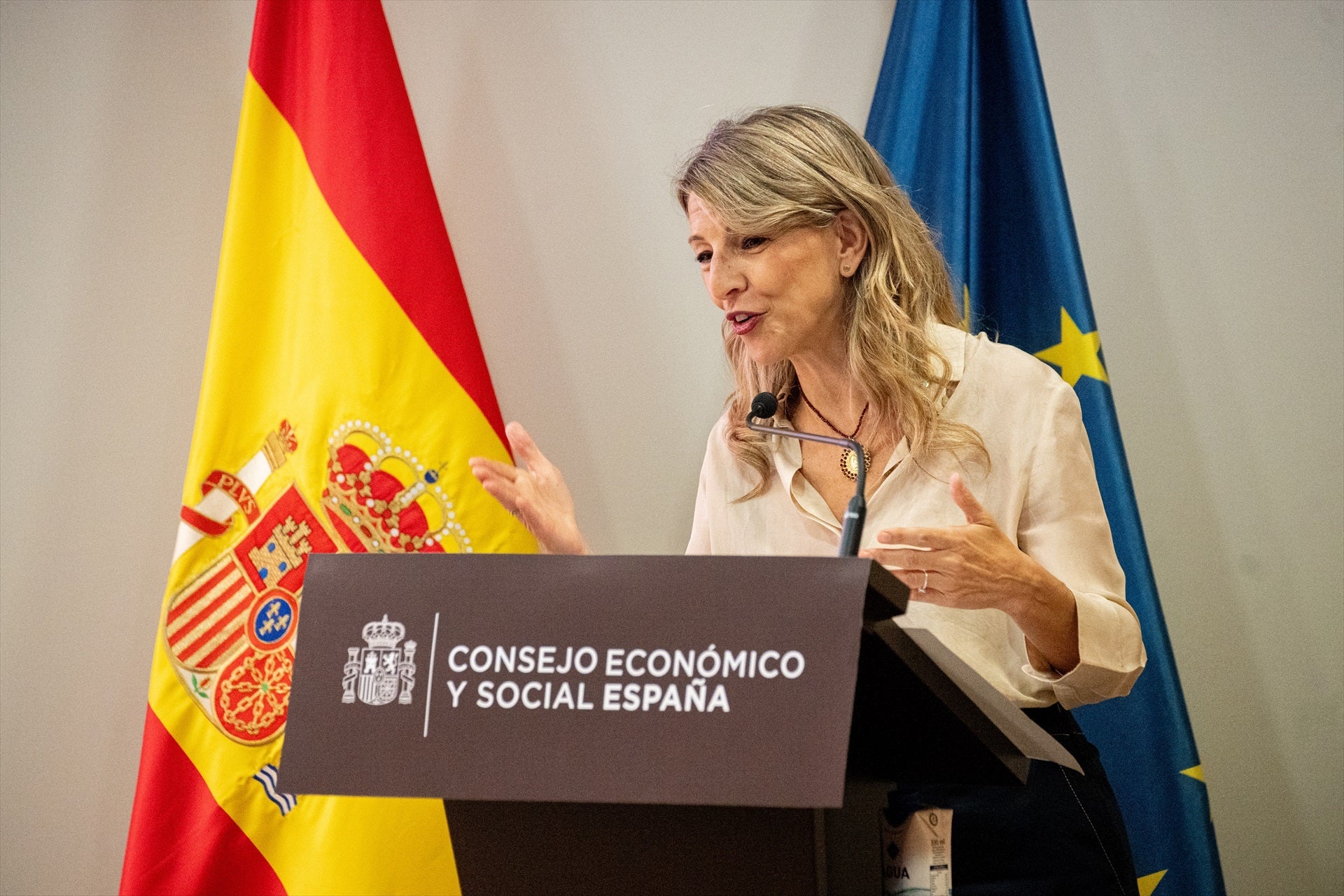 La vicepresidenta segunda del Gobierno, Yolanda Díaz, en una imagen de archivo La vicepresidenta segunda del Gobierno, Yolanda Díaz, en una imagen de archivo