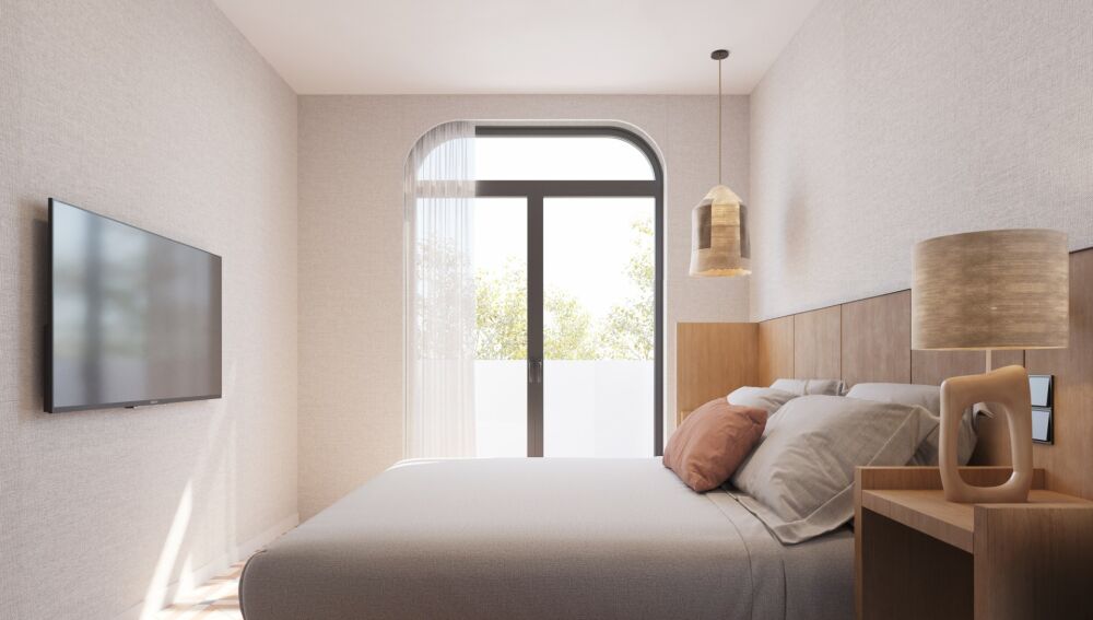 Imagen de una de las habitaciones del nuevo hotel