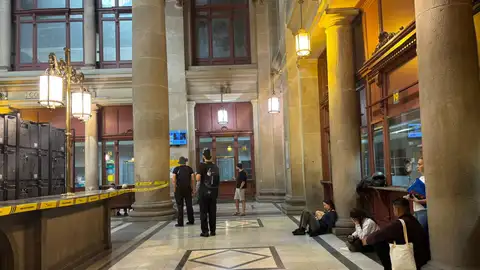 L'oficina principal de Correus a Barcelona, aquest matí L'oficina principal de Correus a Barcelona, aquest matí
