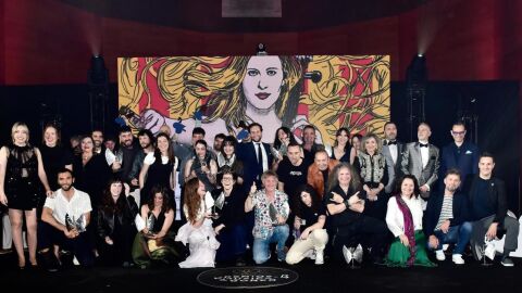 Foto de familia de los ganadores de los XXVII Premios de la Música Aragonesa Foto de familia de los ganadores de los XXVII Premios de la Música Aragonesa