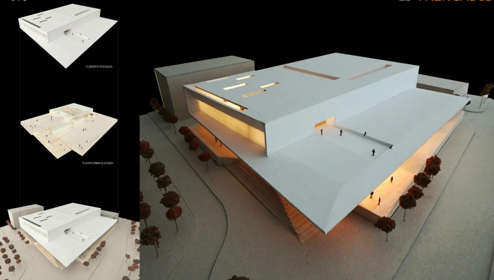 Simulación del nuevo Palacio de Congresos de Elche. Simulación del nuevo Palacio de Congresos de Elche.