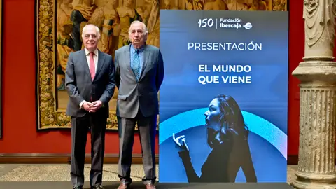Fundación Ibercaja organiza “El mundo que viene” con ponentes internacionales El director general de la Fundación Ibercaja, José Luis Rodrigo, y su presidente, Amado Franco, han presentado el Congreso