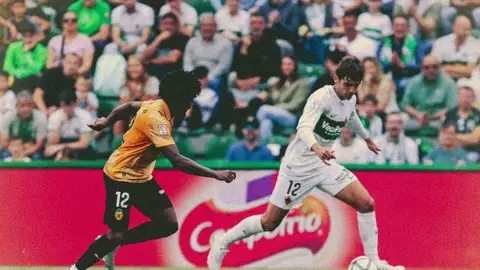 Gonzalo Villar, en el Elche-Valencia. Gonzalo Villar, en el Elche-Valencia.