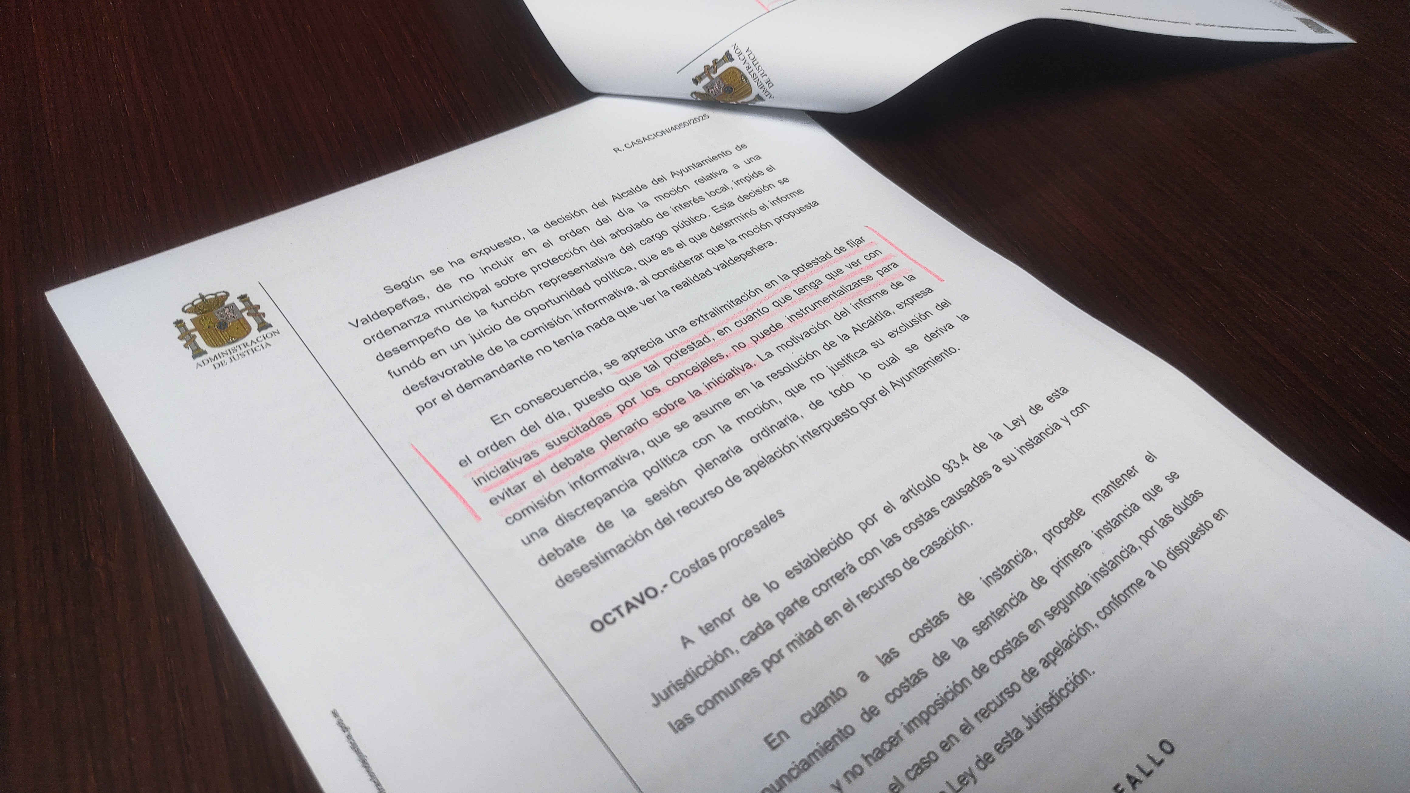 El Supremo condena al alcalde de Valdepeñas por vulneración de derechos fundamentales de los concejales de UxV El Supremo condena al alcalde de Valdepeñas por vulneración de derechos fundamentales de los concejales de UxV