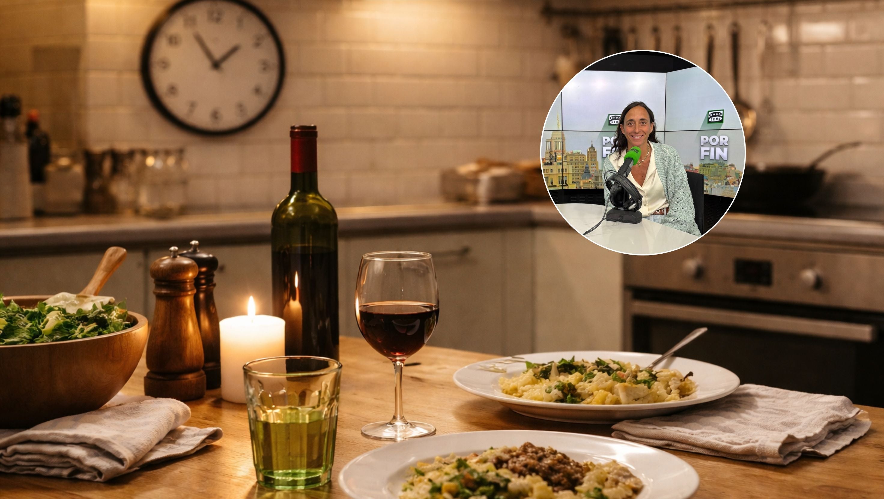 Imagen de archivo de una cena Imagen de archivo de una cena