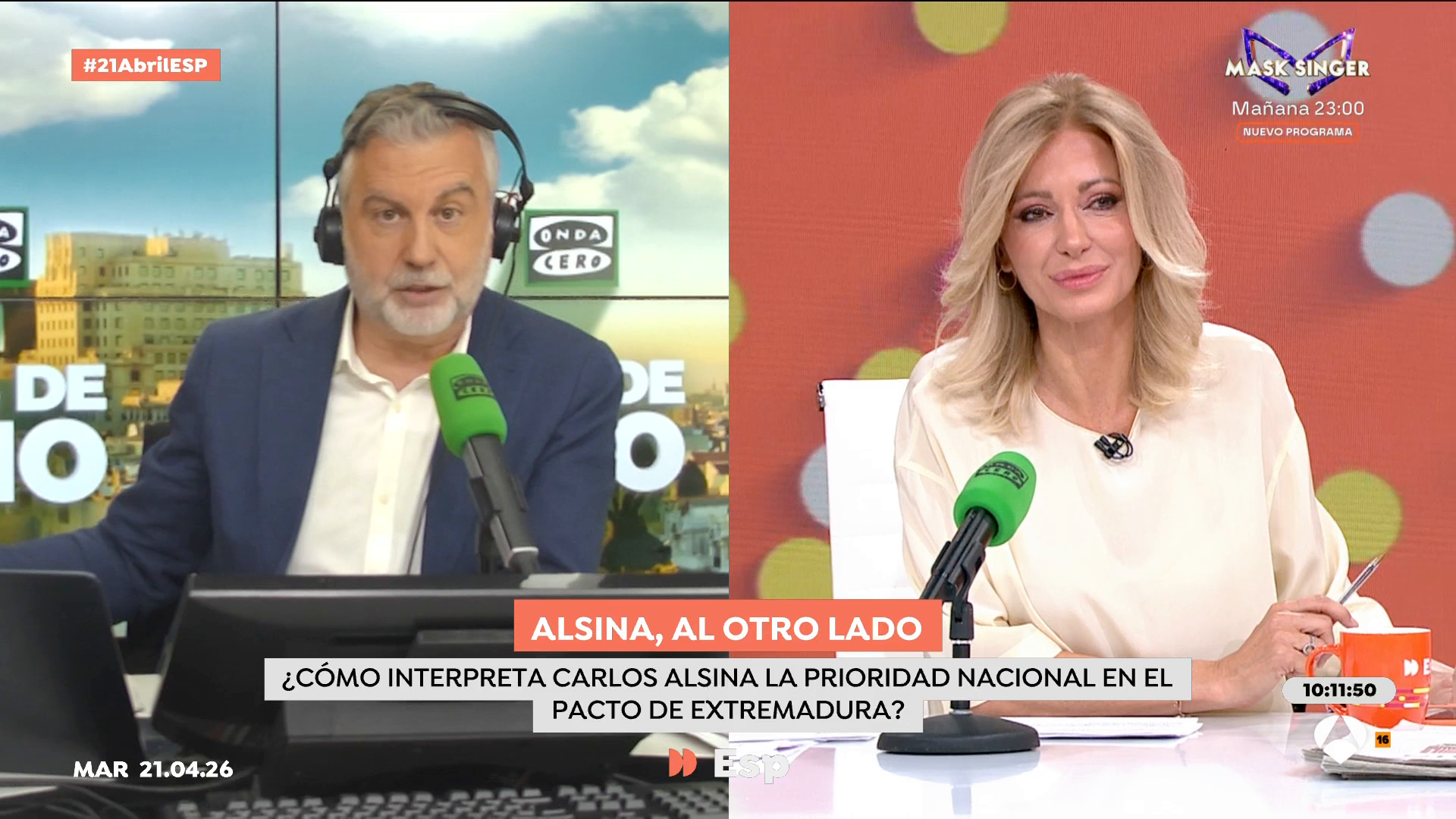 Alsina, sobre el acuerdo de investidura en Extremadura: "El PP ha aprendido de Sánchez que para gobernar hay que pactar con quien sea" Alsina, sobre el acuerdo de investidura en Extremadura: "El PP ha aprendido de Sánchez que para gobernar hay que pactar con quien sea"