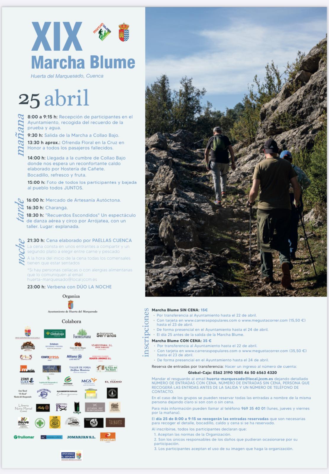 Huerta del Marquesado vuelve a caminar contra el olvido en la XIX Marcha Blume Huerta del Marquesado vuelve a caminar contra el olvido en la XIX Marcha Blume