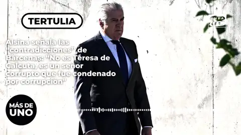 Alsina señala las "contradicciones" de Bárcenas: "No es Teresa de Calcuta, es un señor corrupto que fue condenado por corrupción" Alsina señala las "contradicciones" de Bárcenas: "No es Teresa de Calcuta, es un señor corrupto que fue condenado por corrupción"