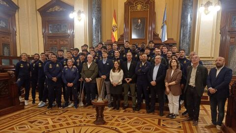 Recepción al Fabril en María Pita, tras el ascenso a la primera Federación Recepción al Fabril en María Pita, tras el ascenso a la primera Federación
