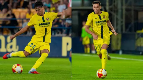Higo López y Carlos Macià, con el Villarreal CF Higo López y Carlos Macià, con el Villarreal CF
