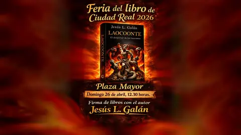 "Laocoonte. El Desperatr de los Inocentes" estará en la Feria del Libro de Ciudad Real "Laocoonte. El Desperatr de los Inocentes" estará en la Feria del Libro de Ciudad Real