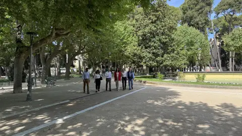 Reabierto el acceso al Parque Miguel Servet de Huesca por la calle San Jorge tras finalizar la reurbanización de los viales Reabierto el acceso al Parque Miguel Servet de Huesca por la calle San Jorge tras finalizar la reurbanización de los viales