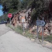 Acceso a les Valletes de Gallo