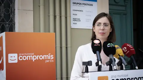 Esther Díez, portavoz de Compromís per Elx. Esther Díez, portavoz de Compromís per Elx.