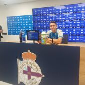 Yeremay, en la sala de prensa de la Ciudad Deportiva de Abegondo