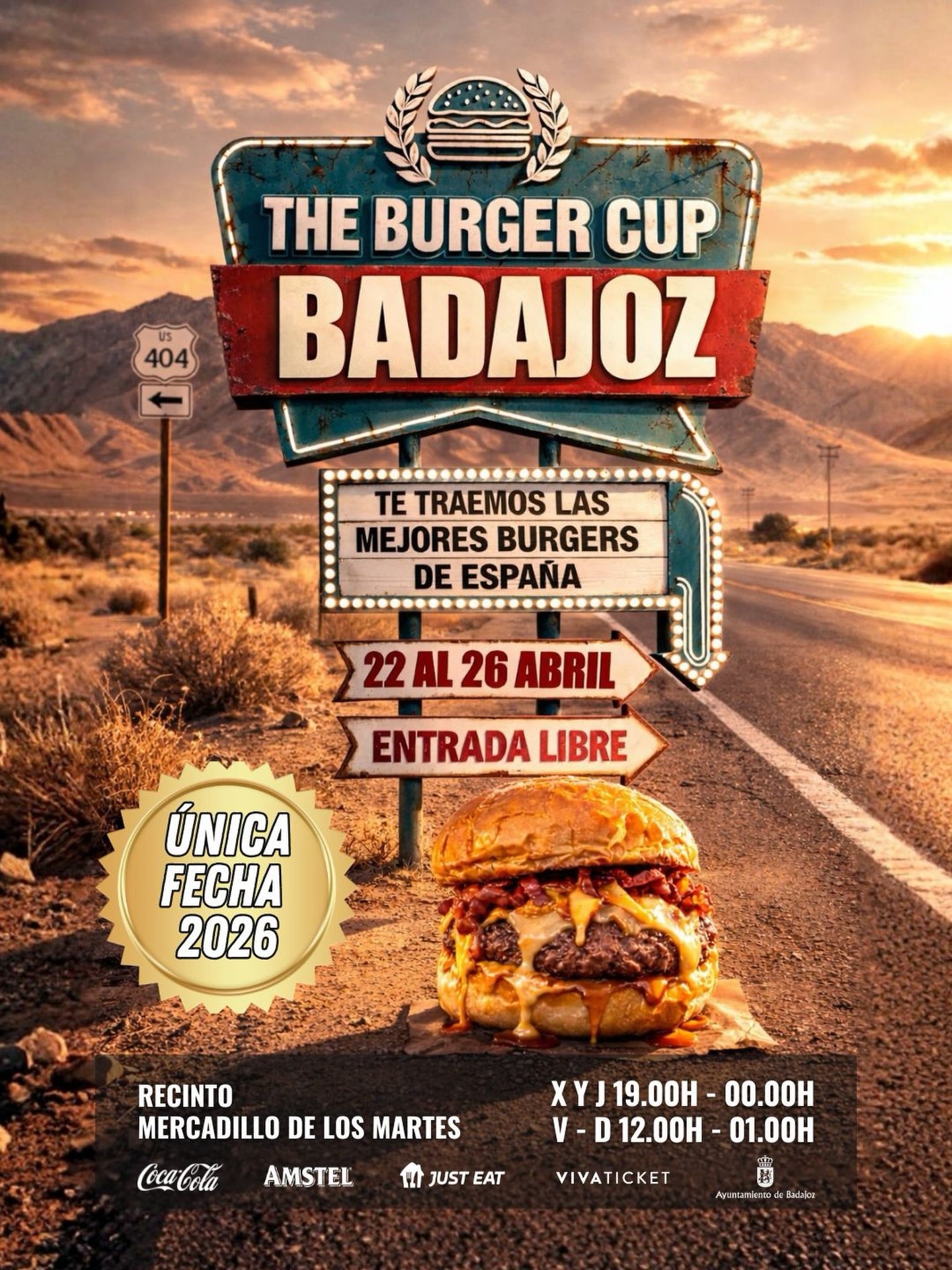 Llega a Badajoz The Burger Cup 2026, con las mejores hamburguesas de España Llega a Badajoz The Burger Cup 2026, con las mejores hamburguesas de España