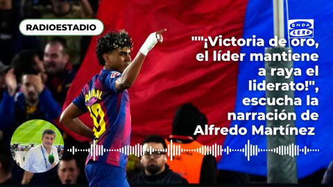 Lamine Yamal celebra el gol ante el Celta