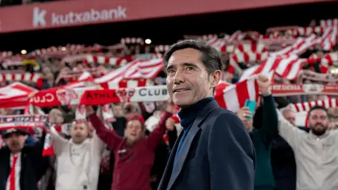 Marcelino: "Hay unos tiempos que cumplir a la hora de confirmar el futuro" Marcelino: "Hay unos tiempos que cumplir a la hora de confirmar el futuro"