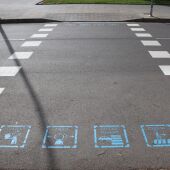 Vila-real incorpora pictogramas en pasos de peatones para mejorar la seguridad y la inclusión