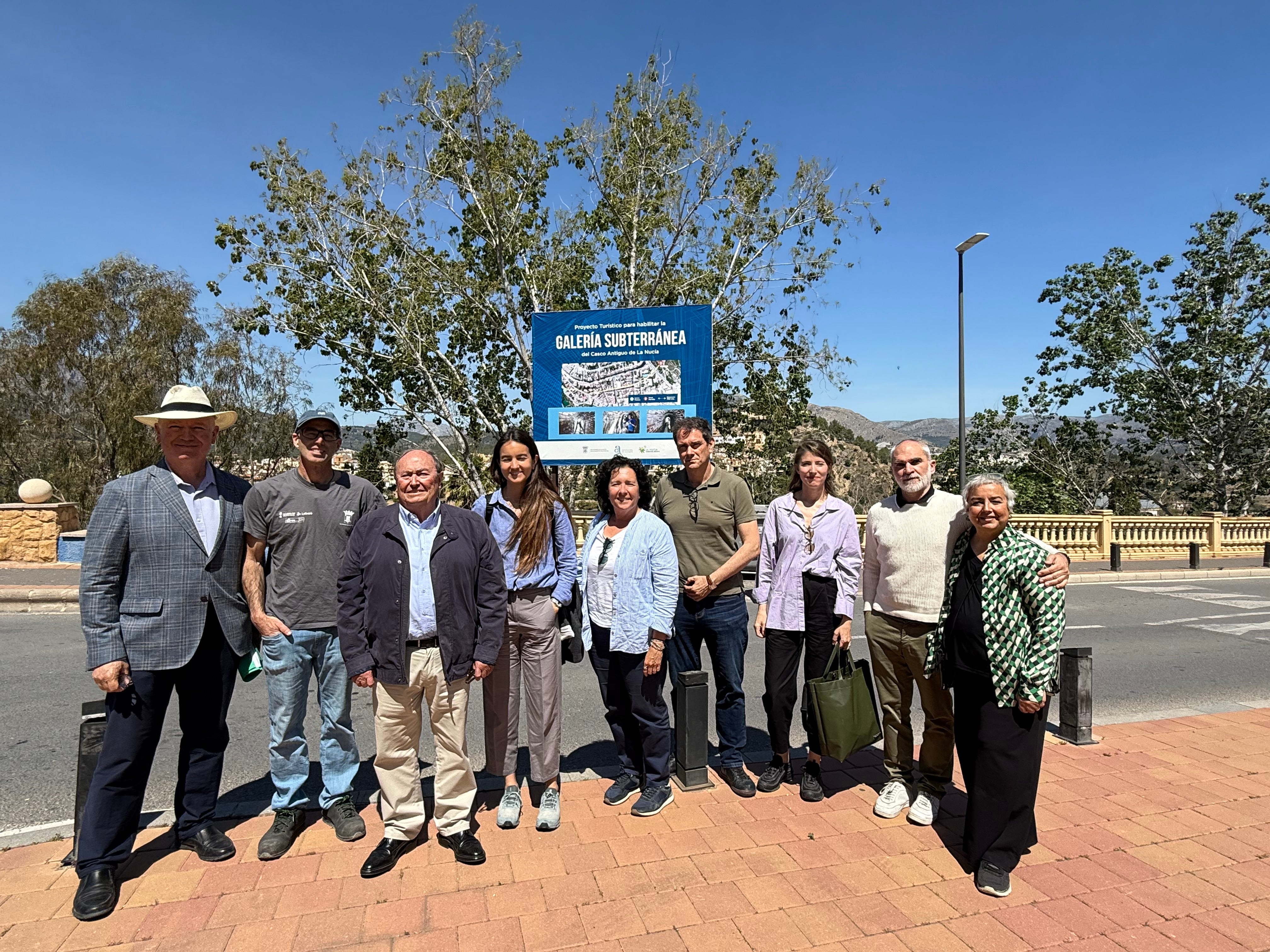 Visita a la Galería Subterránea de La Nucía para su “museización” Visita a la Galería Subterránea de La Nucía para su “museización”