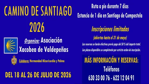 Camino de Santiago de la Asociación Xacobea de Valdepeñas Camino de Santiago de la Asociación Xacobea de Valdepeñas