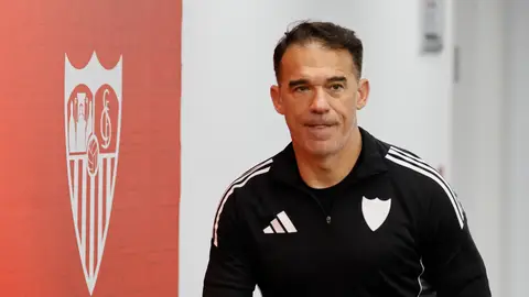 Luis García Plaza, entrenador del Sevilla FC. Luis García Plaza, entrenador del Sevilla FC.
