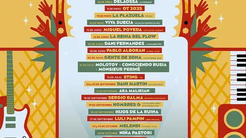 Pablo Alborán, Sting, Dani Martín y Hombres G lideran la temporada de conciertos 2026 Sabor Granada, en la Plaza de Toros Pablo Alborán, Sting, Dani Martín y Hombres G lideran la temporada de conciertos 2026 Sabor Granada, en la Plaza de Toros