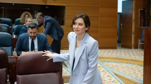 Isabel Díaz Ayuso, durante una sesión plenaria en la Asamblea de Madrid Isabel Díaz Ayuso, durante una sesión plenaria en la Asamblea de Madrid