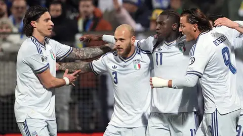 La selección italiana de fútbol, durante su partido de "repesca" para el Mundial 2026 La selección italiana de fútbol, durante su partido de "repesca" para el Mundial 2026