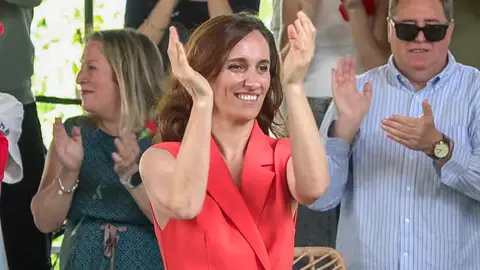 La ministra de Sanidad, Mónica García, durante un acto en Madrid La ministra de Sanidad, Mónica García, durante un acto en Madrid