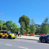 Bomberos de Santiago sofocan un incendio localizado en un pequeño caseto en Brañas de Sar 