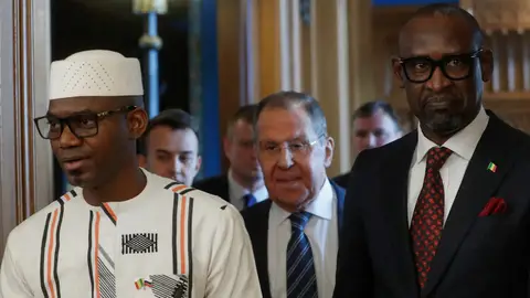 El ministro de Defensa de Mali, Sadio Camara, (i) en una foto de archivo El ministro de Defensa de Mali, Sadio Camara, (i) en una foto de archivo