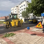Asfaltado de una calle de Ciudad Real Asfaltado de una calle de Ciudad Real