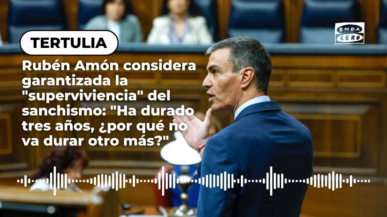 Rubén Amón considera garantizada la "superviviencia" del sanchismo: "Ha durado tres años, ¿por qué no va durar otro más?" Rubén Amón considera garantizada la "superviviencia" del sanchismo: "Ha durado tres años, ¿por qué no va durar otro más?"