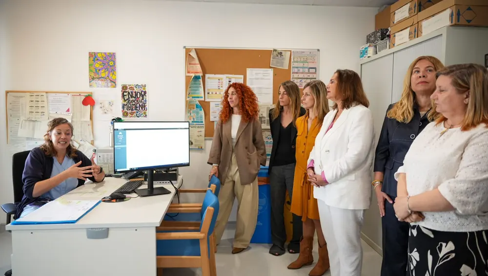 Un momento de la presentación del sistema Un momento de la presentación del sistema