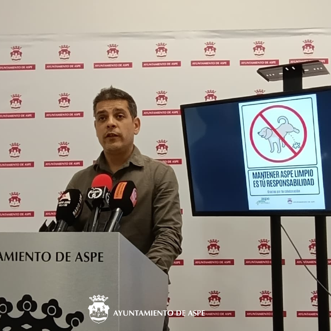 Aspe apela a la responsabilidad de los dueños de mascotas para proteger el entorno urbano Aspe apela a la responsabilidad de los dueños de mascotas para proteger el entorno urbano