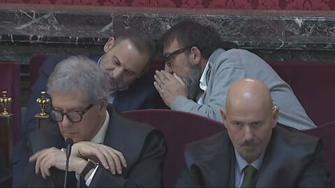 &Aacute;balos y Koldo durante la declaraci&oacute;n de Aldama en el Supremo