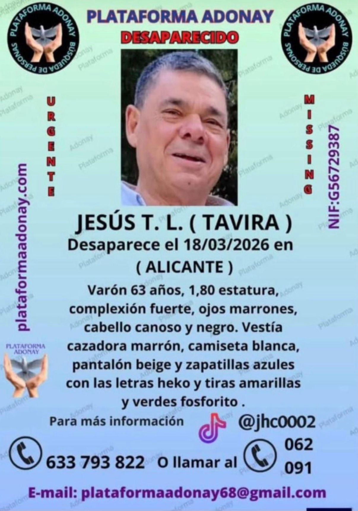 Hallan muerto y enterrado al empresario Jesús Tavira en la partida de Bacarot tras permanecer desaparecido desde el 18 de marzo Hallan muerto y enterrado al empresario Jesús Tavira en la partida de Bacarot tras permanecer desaparecido desde el 18 de marzo