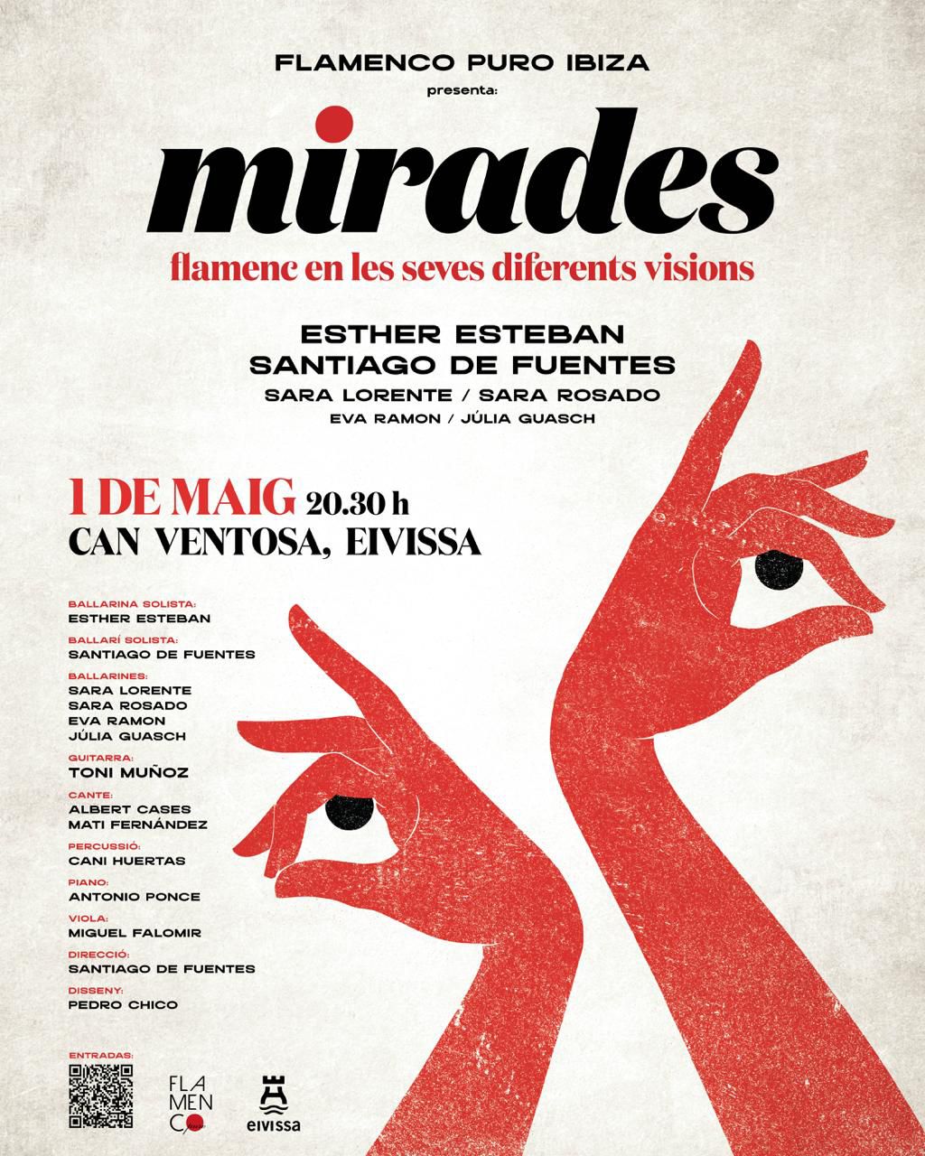 Santiago de Fuentes: “Mirades”, es una ambiciosa producción de Flamenco Puro Ibiza que reúne a algunos de los mejores artistas de la isla y que busca mostrar todas las disciplinas de la danza española a través del flamenco como hilo conductor. Santiago de Fuentes: “Mirades”, es una ambiciosa producción de Flamenco Puro Ibiza que reúne a algunos de los mejores artistas de la isla y que busca mostrar todas las disciplinas de la danza española a través del flamenco como hilo conductor.