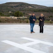 La Diputación construye una nueva helisuperficie en Gaibiel para reforzar la respuesta ante emergencias