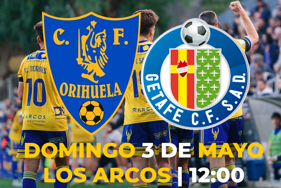 El Orihuela CF pretende llenar Los Arcos con entradas a solo un euro para el partido decisivo de la última jornada ante el Getafe B El Orihuela CF pretende llenar Los Arcos con entradas a solo un euro para el partido decisivo de la última jornada ante el Getafe B