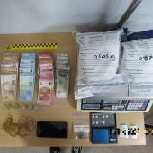 Cocaína aprehendida en Benifaió