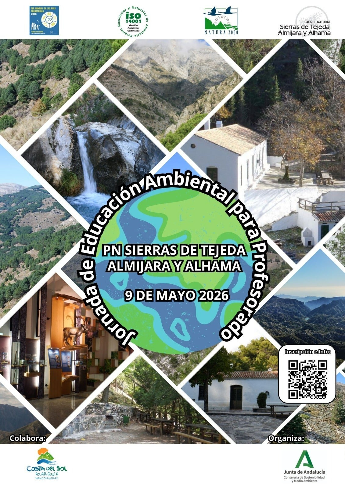 El Parque Natural Sierras de Tejeda, Almijara y Alhama acoge una jornada formativa de educación ambiental para docentes con motivo del Día Mundial de las Aves Migratorias El Parque Natural Sierras de Tejeda, Almijara y Alhama acoge una jornada formativa de educación ambiental para docentes con motivo del Día Mundial de las Aves Migratorias